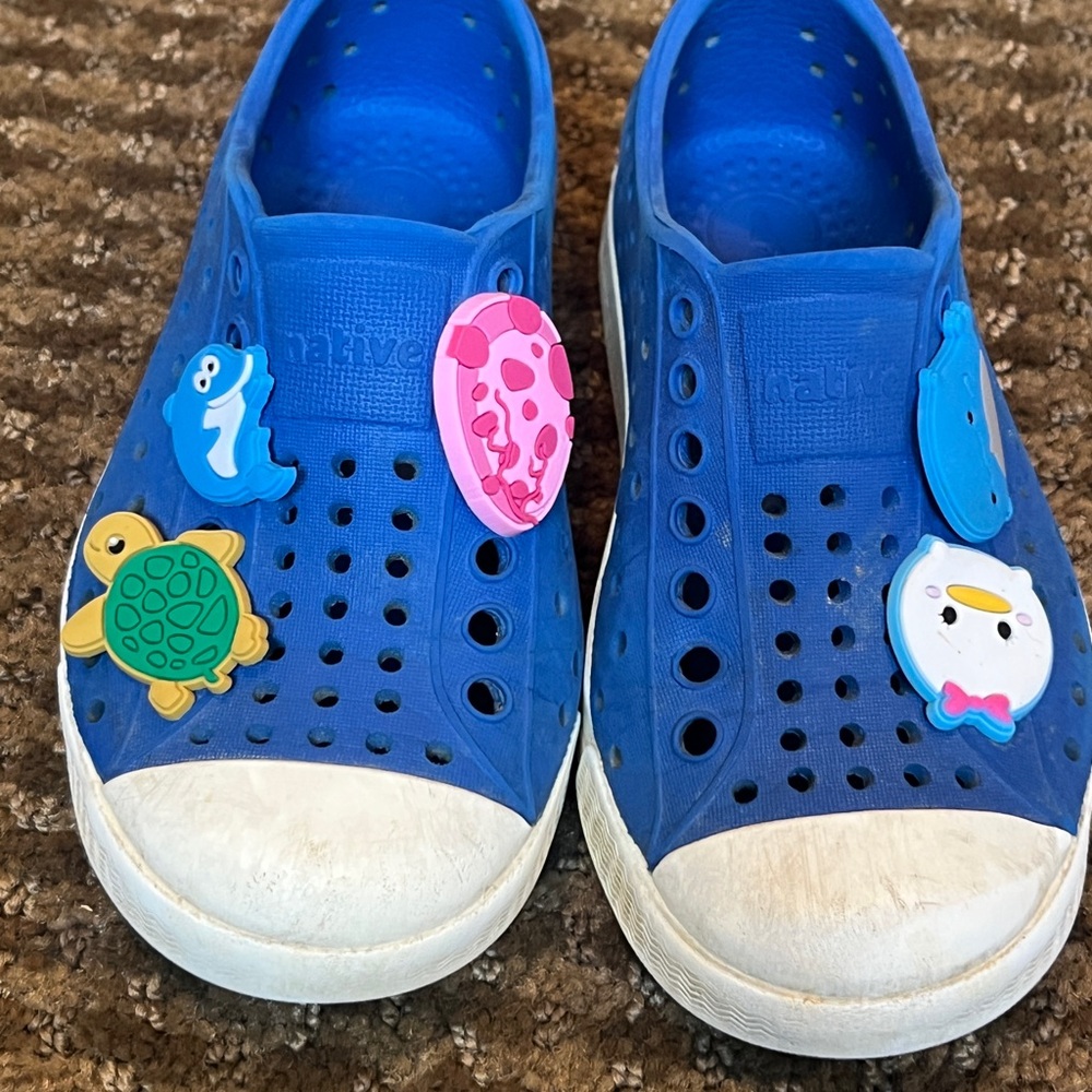 💙Native Jefferson Sugarlite Blue Slip-On Shoes Children Size 8 GUC💙